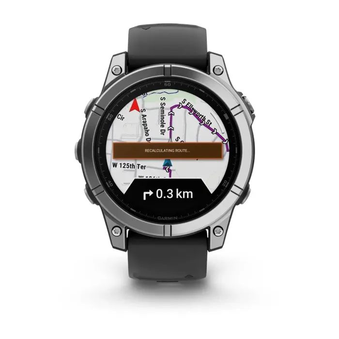 Смарт-годинник Garmin fenix E, 47mm, Stainless Steel/Black, GPS (010-03025-00) зображення 8