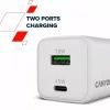 Зарядний пристрій Canyon CU45AC GaN 45W 1xPD 1xQC EU White (CNS-CUW45AC) зображення 6