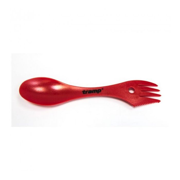 Ложка-вилка туристическая Tramp пластик Red (UTRC-069-red)