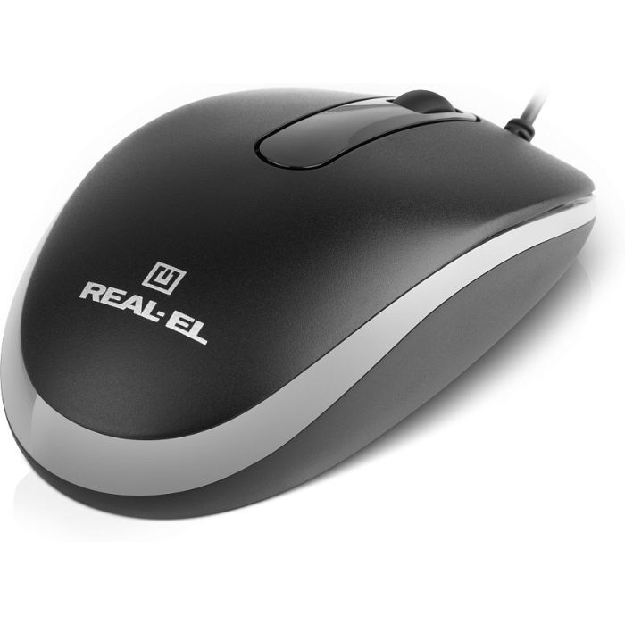 Мышка REAL-EL RM-217 USB Black/Gray (EL123200038) изображение 6