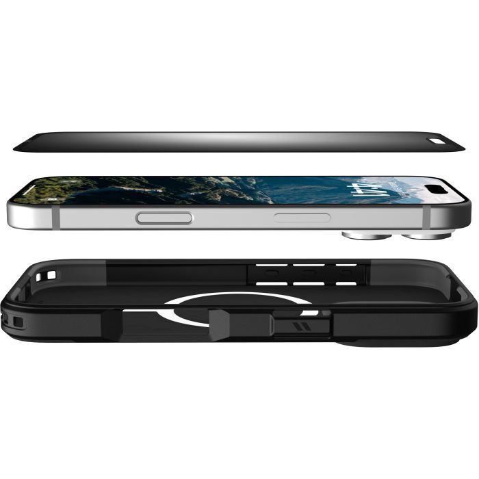 Пленка защитная UAG iPhone 16 Pro Removable Privacy Glass - Tint (14436811NA) изображение 6