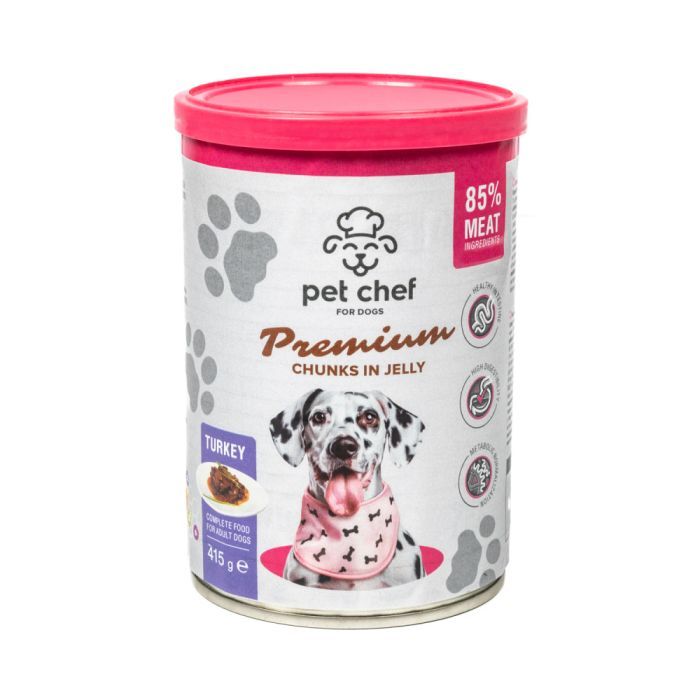 Влажный корм для собак Pet Chef С индейкой 800 г (4820255193670)