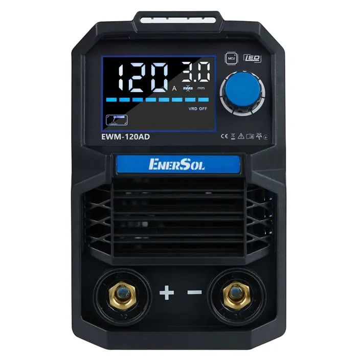 Зварювальний апарат Enersol інверторний, 20-120 A, 5.1 кВт, 2.8 кг (EWM-120AD) зображення 3