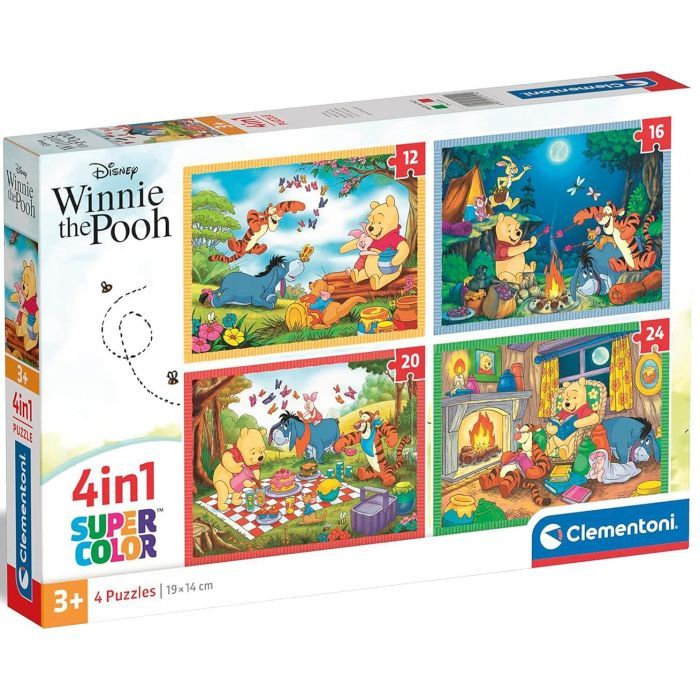 Пазл Clementoni 4 в 1 Winnie the Pooh, 12,16,20 та 24 елементи (21514)