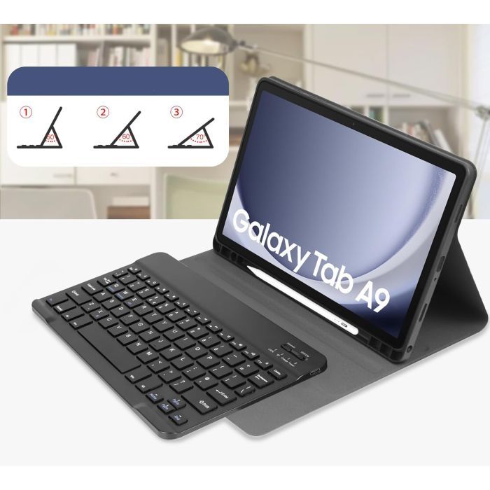 Чехол для планшета BeCover Keyboard Samsung Tab A9 SM-X115 8.7" Light Blue (712358) изображение 3