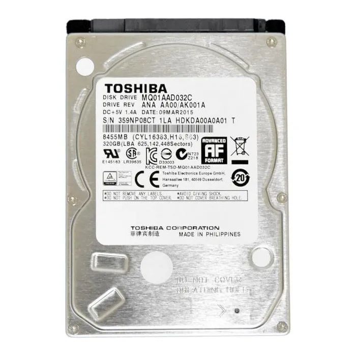 Жесткий диск для ноутбука Toshiba 2.5" 320GB (MQ01AAD032C)