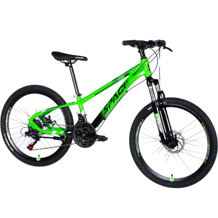 Велосипед Space 24" Mercury AM DD рама-11" Al зелено-чорний 2025 (OPS-SP-24-028) изображение 2