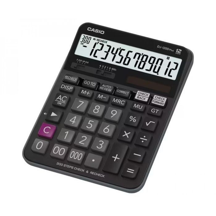 Калькулятор Casio DJ-120DPLUS, черный (CALC-CAS-DJ-120DPLUS)