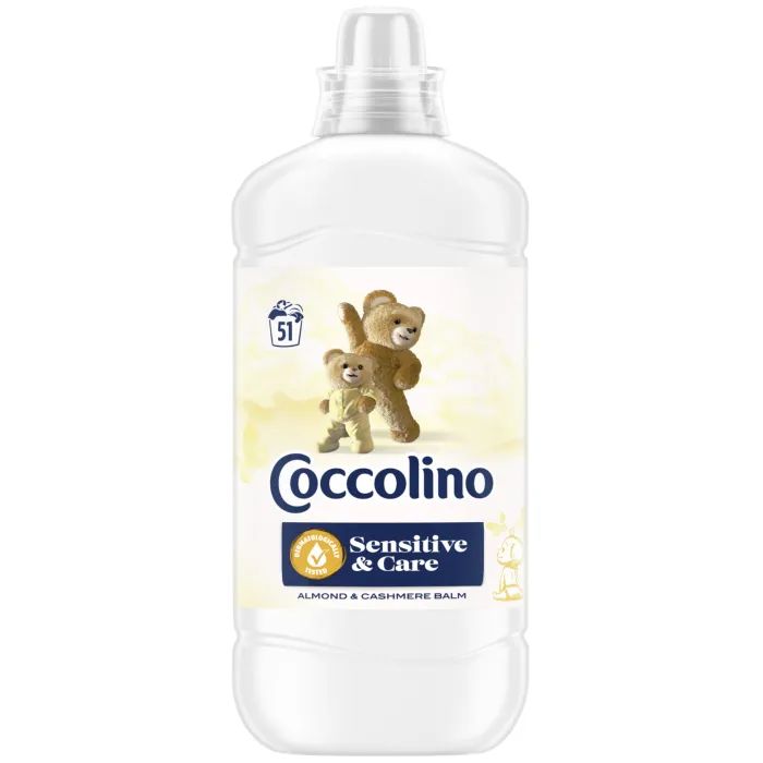 Кондиционер для белья Coccolino Sensitive & Care Almond & Cashmere Balm 1.275 л (8720181410628)