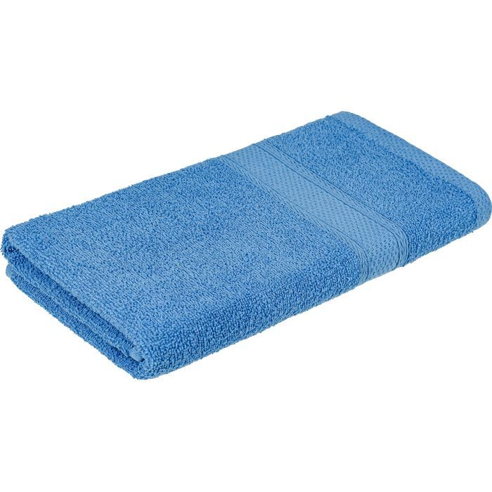 Полотенце Home Line махровое бордюрное (голубое) 400 гр/м2, 70х140 см (181823)
