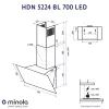 Витяжка кухонна Minola HDN 5224 BL 700 LED зображення 11