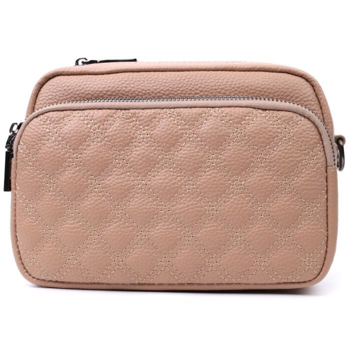 Сумка Vintage Из натуральной кожи Бежевая (22637) изображение 5