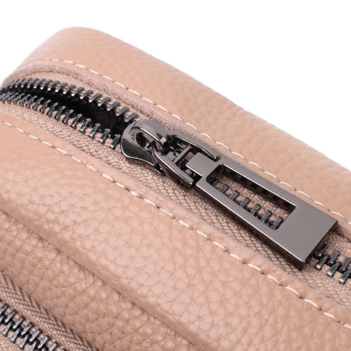 Сумка Vintage Из натуральной кожи Бежевая (22637) изображение 8