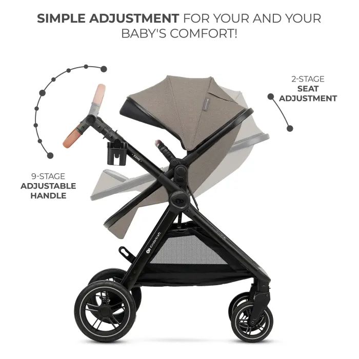 Коляска Kinderkraft 3 в 1 Esme Pure Black (KSESME00BLK3000) (5902533925698) изображение 9