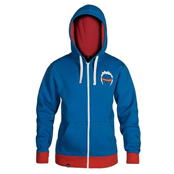 Кофта Jinx Overwatch Ultimate Soldier 76 Zip-Up Blue S (JINX-7470S) изображение 2