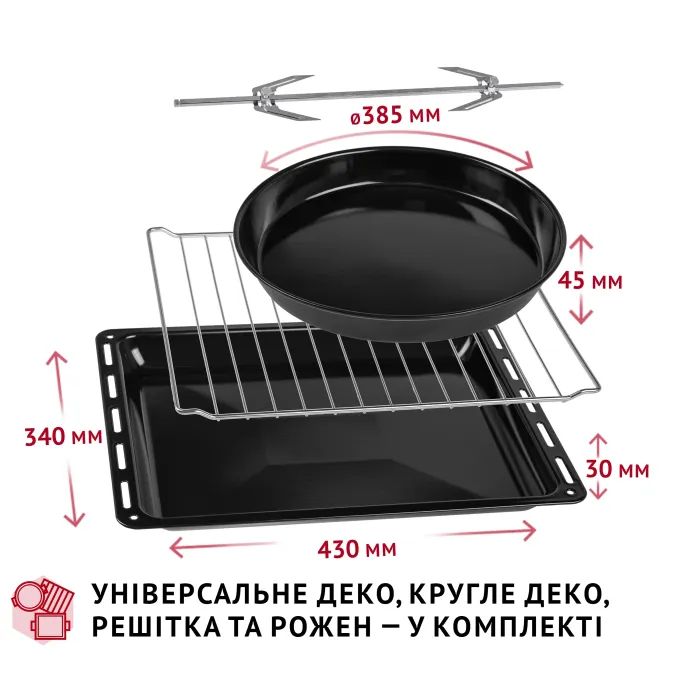 Электропечь Perfelli MIRAGE 48 BLACK изображение 10