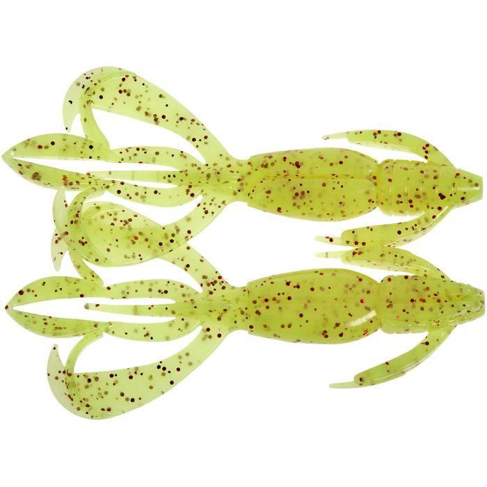Силикон рыболовный Keitech Crazy Flapper 2.4" (10 шт/уп) кpal01 chartreuse red flk (1551.14.47)
