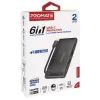 Концентратор Promate USB Hub 6 ports mediahub-c6.black (mediahub-c6.black) зображення 2