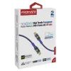 Дата кабель USB-C to USB-C lucidline-cc200.navy Promate (lucidline-cc200.navy) зображення 2