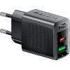 Зарядний пристрій Acefast 2xUSB 30W (USB-C+USB-A) Gan A98 Black (6974316283263) зображення 2