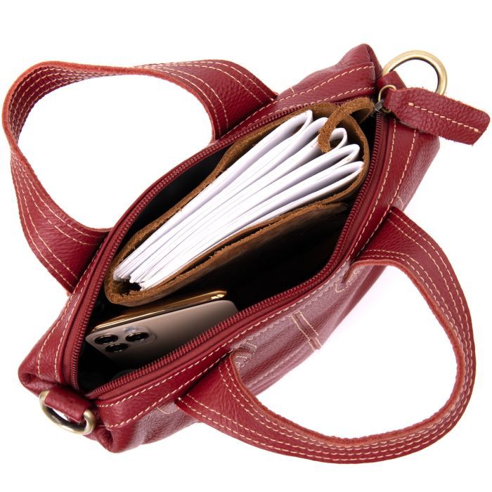 Сумка Vintage Красная (20405) изображение 3