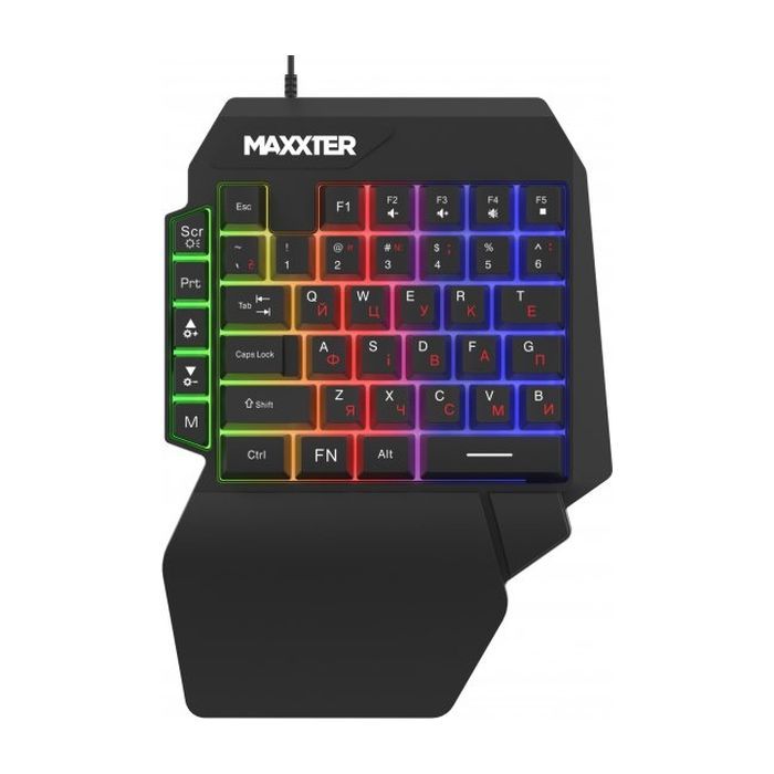 Клавиатура Maxxter KBG-OH-01B-UA USB UA Black (KBG-OH-01B-UA)