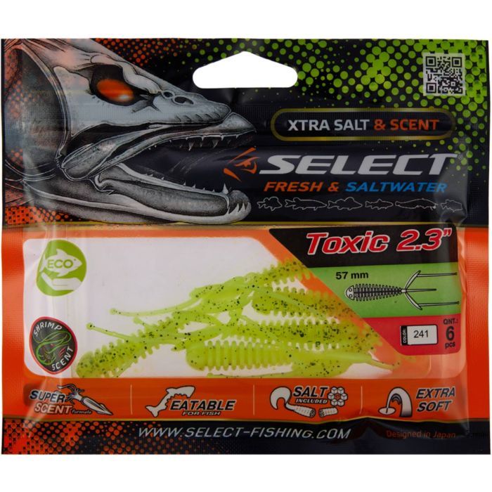 Силикон рыболовный Select Toxic 2.3" 214 (6 шт/уп) (1870.34.13) изображение 2