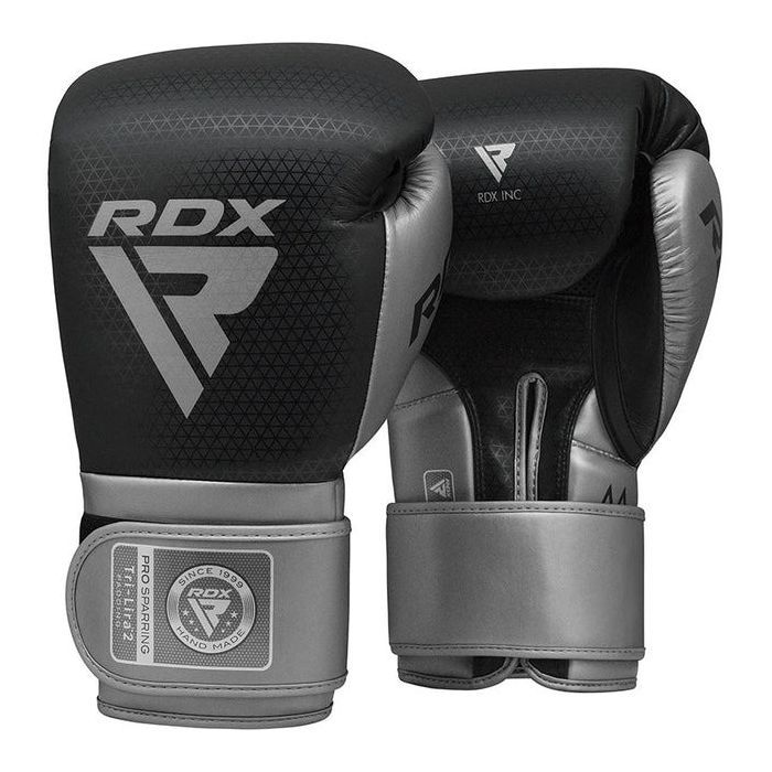Боксерские перчатки RDX Mark Pro Sparring TRI Lira 2 Silver 16 унцій (BGM-PSTL2S-16OZ) изображение 2