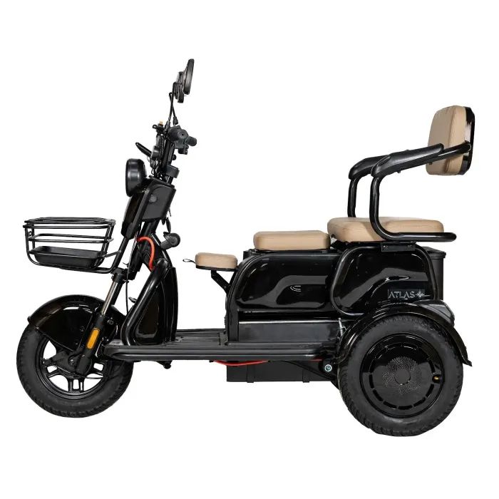 Электроскутер Atlas Elegant Trike 800W Black (4016) изображение 2