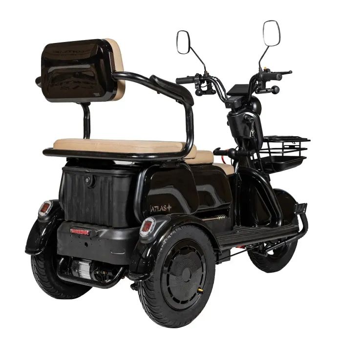 Электроскутер Atlas Elegant Trike 800W Black (4016) изображение 4