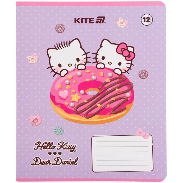 Тетрадь Kite Hello Kitty, 12 листов, клетка (HK25-232-2) изображение 4