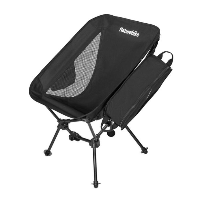 Крісло складане Naturehike Clamshell 001 Triangle Folding Moon Chair Чорне (6975641880608)