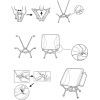 Крісло складане Naturehike Clamshell 001 Triangle Folding Moon Chair Чорне (6975641880608) зображення 2