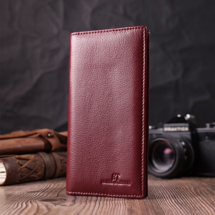 Кошелек ST Leather Из натуральной кожи Бордовый (22541) изображение 9