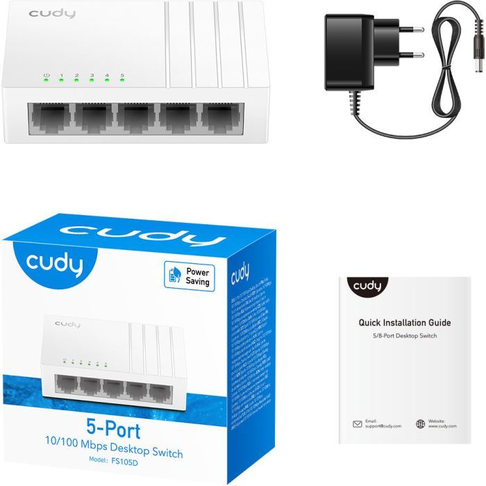 Коммутатор сетевой Cudy FS105D изображение 3