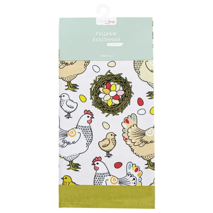 Полотенце Home Line кухонное Курочки 40x60 см (182820)