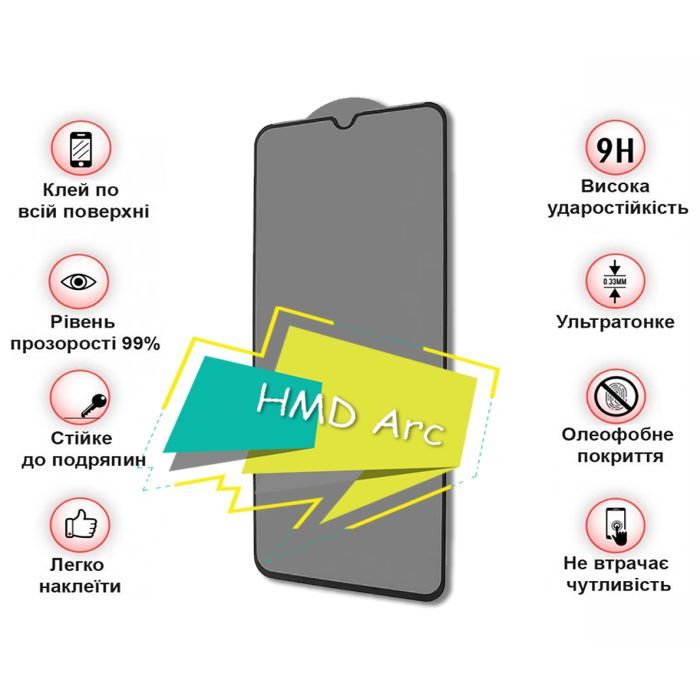 Скло захисне BeCover HMD Arc Black (713412) зображення 2