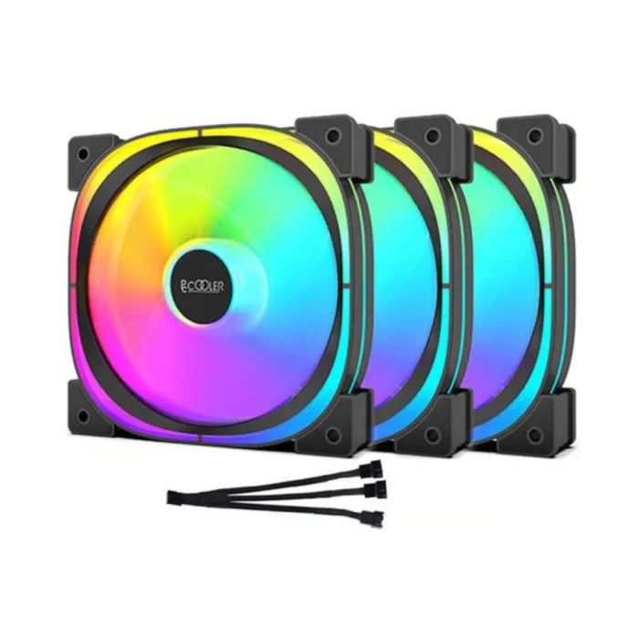 Кулер для корпуса PcCooler EF 120 ARGB BK 3 IN 1 Black