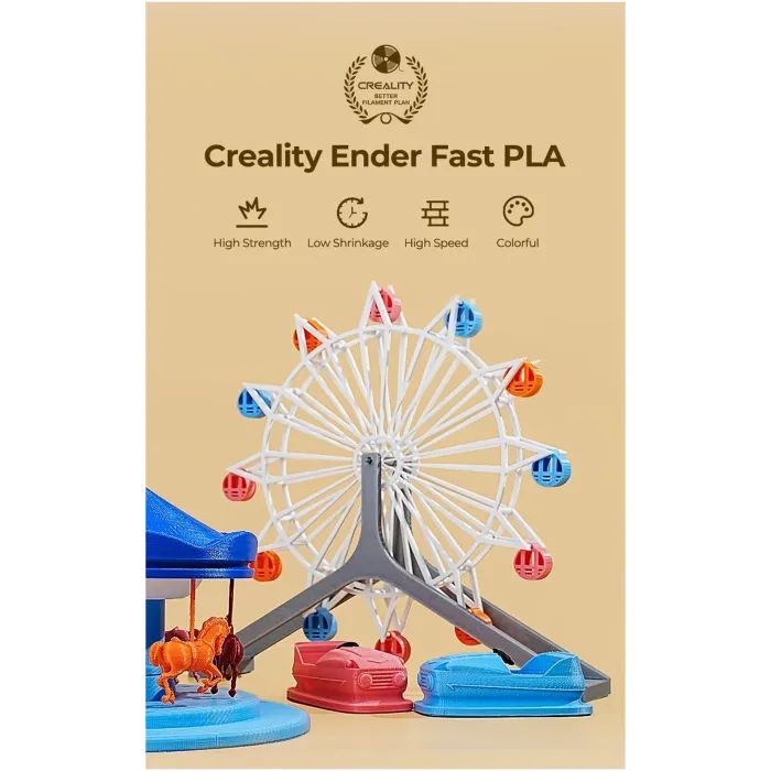 Пластик для 3D-принтера Creality PLA Fast, Ender, 1.75мм, green, 1кг (3301010429) изображение 6