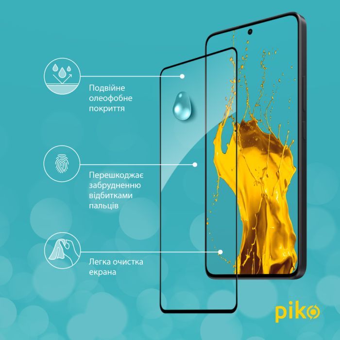 Стекло защитное Piko Full Glue Xiaomi Redmi Note 13 5G Black (1283126583988) изображение 4