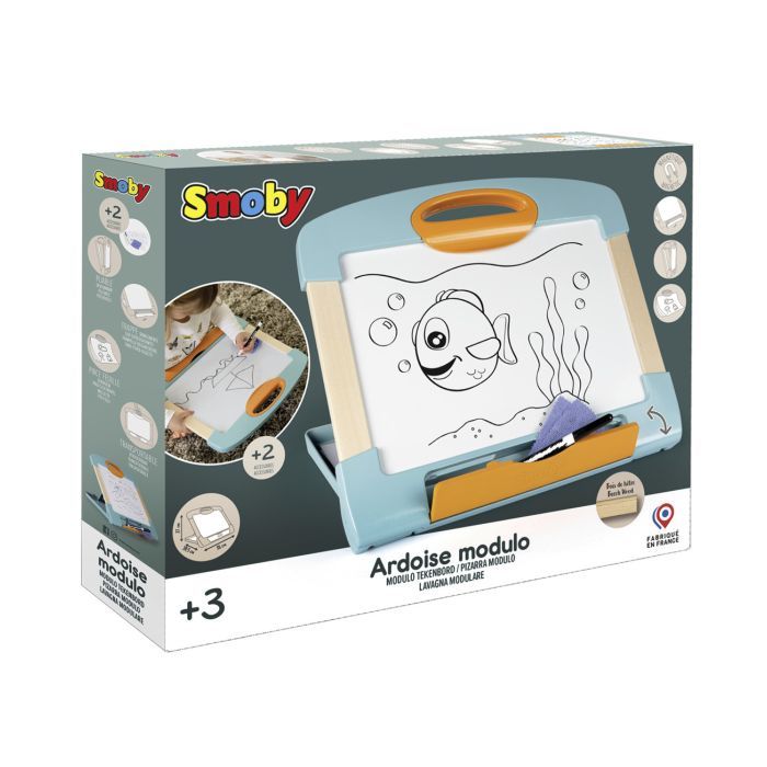 Планшет для малювання Smoby дерев''яний 27х38х31 см, 3+ роки (410712) зображення 2