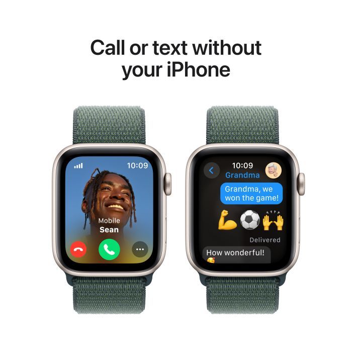 Смарт-годинник Apple Watch SE GPS + Cellular 40mm Midnight Aluminium Case with Ink Sport Loop (MXGA3QH/A) зображення 4