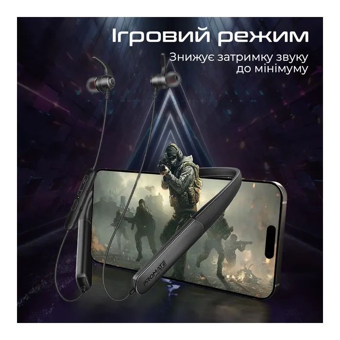 Наушники Promate Leap-200H Black (leap-200h.black) изображение 6