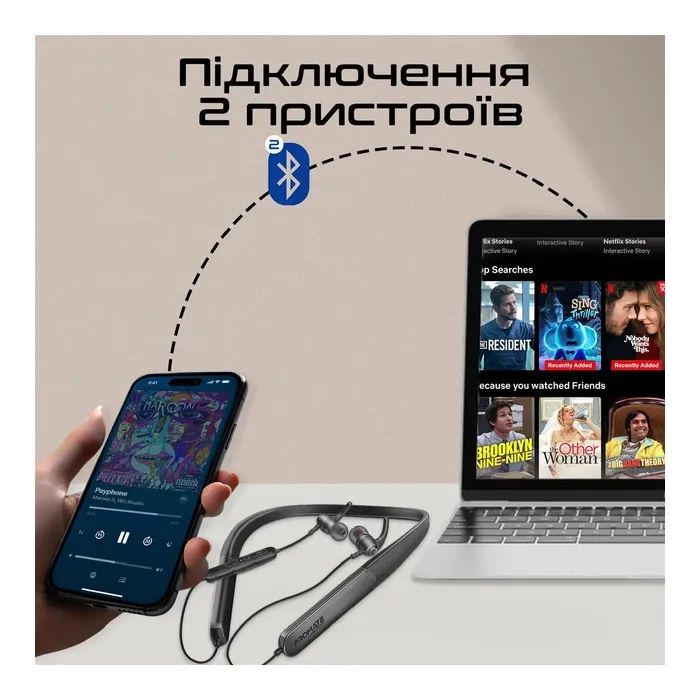 Наушники Promate Leap-200H Black (leap-200h.black) изображение 9