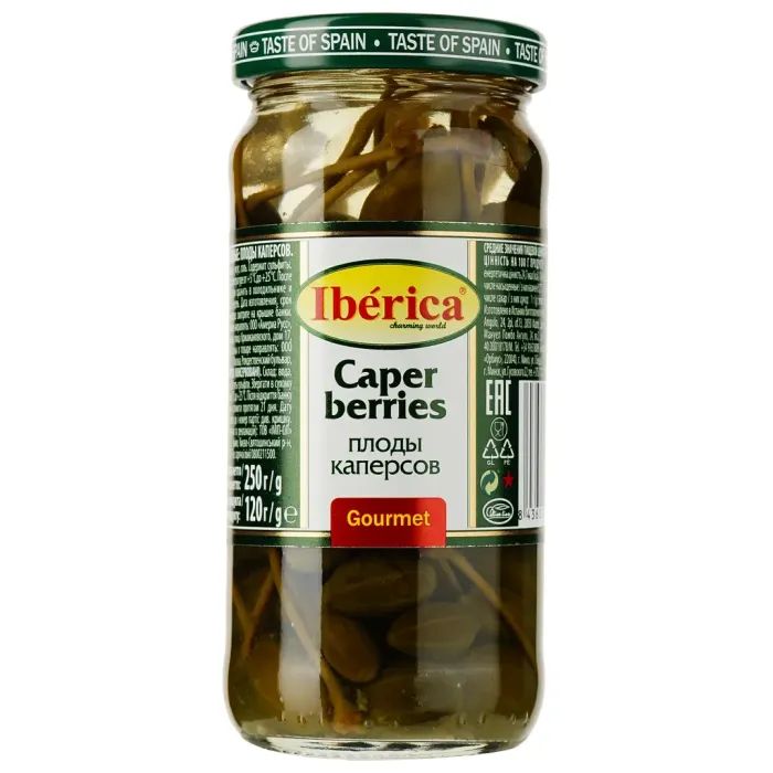 Овочева консервація Iberica Плоди каперсів 250 мл с/б (8436024290226)