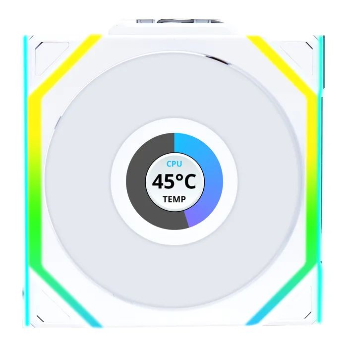 Кулер до корпусу Lian Li Uni Fan SL WIRELESS LCD Reverse, 120-1 (G99.12RSLLCD1W1W.00)
