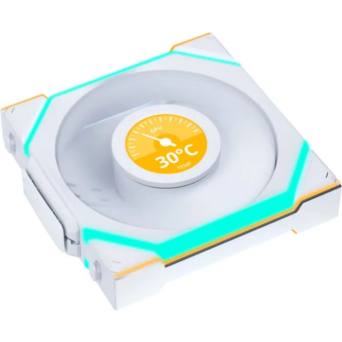 Кулер до корпусу Lian Li Uni Fan SL WIRELESS LCD Reverse, 120-1 (G99.12RSLLCD1W1W.00) зображення 2