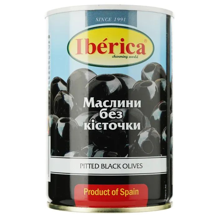 Овощная консервация Iberica Маслины большие без косточки 420 г (8436024290592)