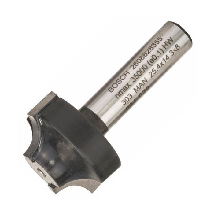 Фреза Bosch Professional профильная E, Std, S8, R6.3, D25.4, L14 (2.608.628.355)