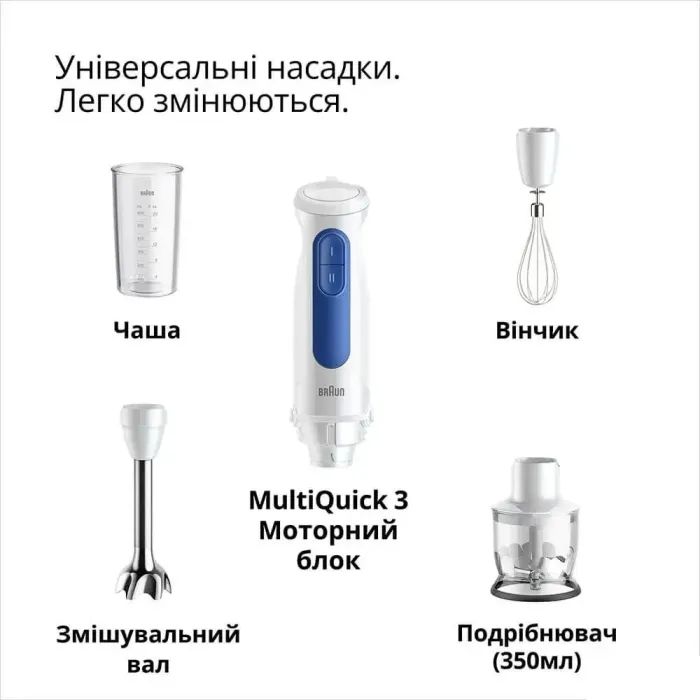 Блендер Braun MQ 30202 M WH изображение 4